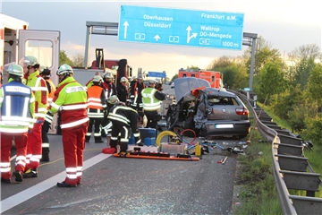 Am Montag ereignete sich ein schwerer Unfall auf der A2  im Bereich Dortmund-Mengede.