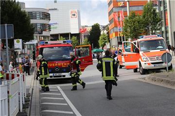 Am Montagmorgen sind im Keller der Hagener Volme Galerie Deko-Artikel in Brand geraten.
