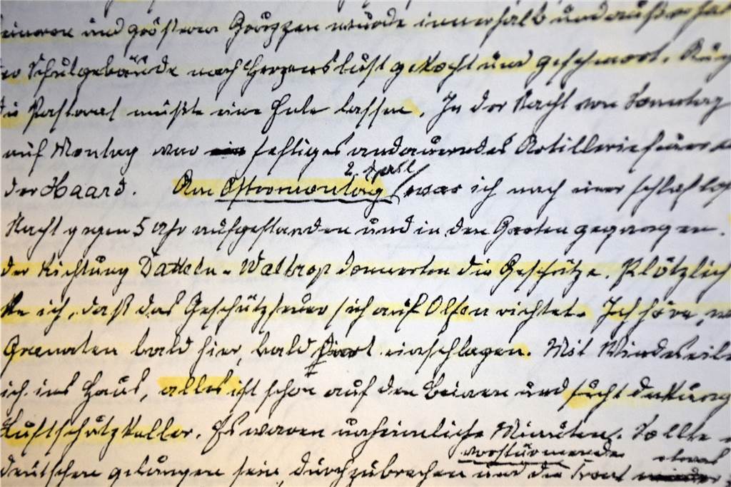 „Am Ostermontag war ich nach einer schlaflosen Nacht gegen 5 Uhr aufgestanden und in den Garten gegangen“, schreibt der Pfarrer am 2. April 1945.