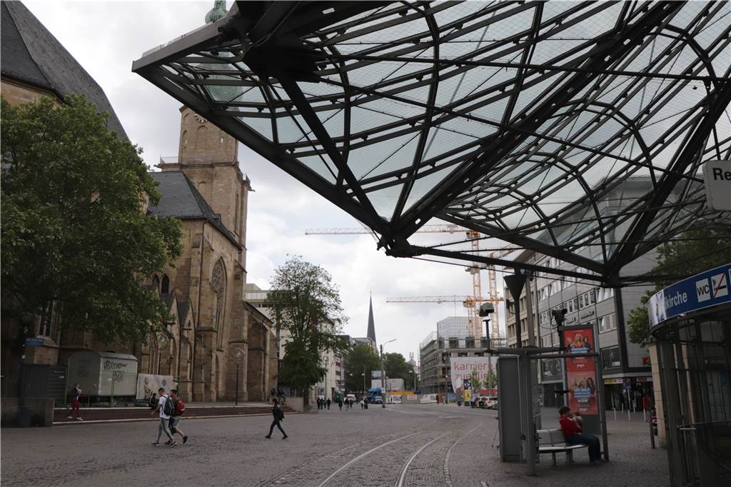 Am Reinoldipylon sollen im Mai die Umbau-Arbeiten beginnen.