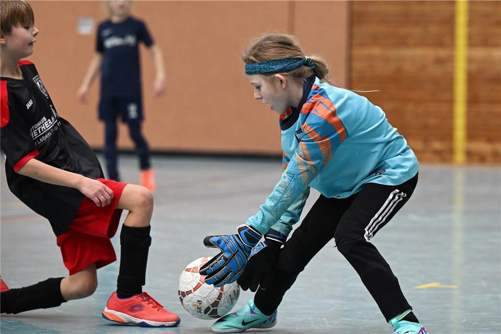 Am Samstag (27. Januar) waren die F-Junioren dran: In der Dreifachhalle wurde die Hallenfußball-Stadtmeisterschaft wieder als Spielfest ausgetragen.