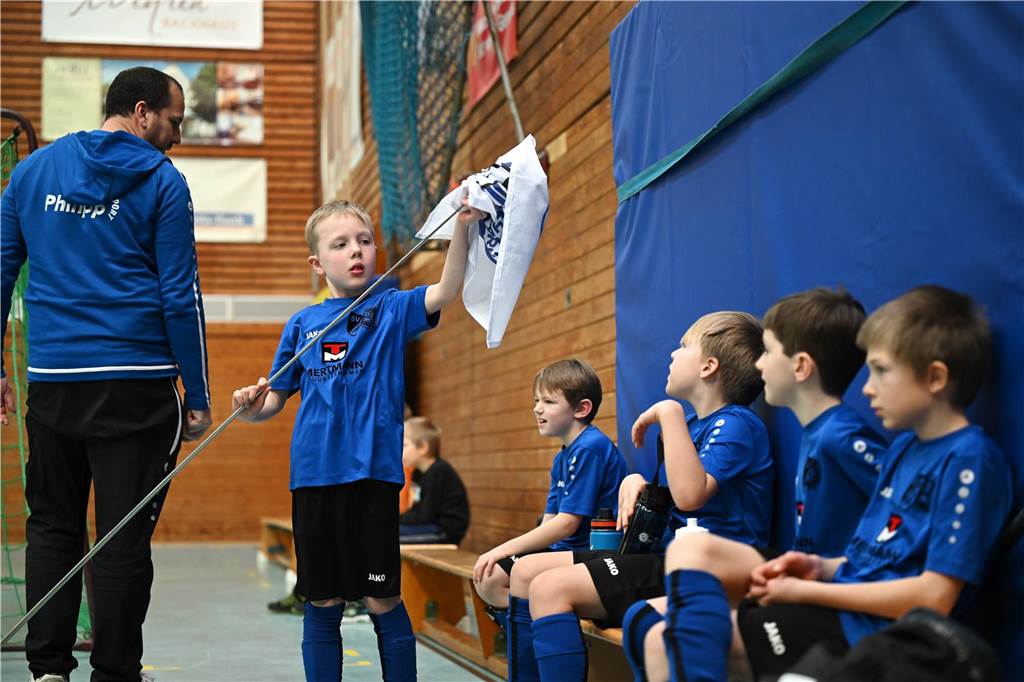 Am Samstag (27. Januar) waren die F-Junioren dran: In der Dreifachhalle wurde die Hallenfußball-Stadtmeisterschaft wieder als Spielfest ausgetragen.