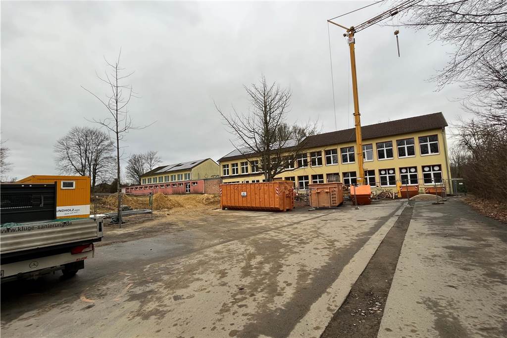 Am Standort der ehemaligen Harkortschule entsteht ein Begegnungszentrum für Merklinde. Hier wird auch eine neue Kita gebaut. 