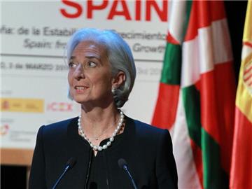 An dem Treffen in der baskischen Metropole nahmen unter anderem die IWF-Chefin Lagarde und EU-Kommissare teil. Foto: Alfredo Aldai