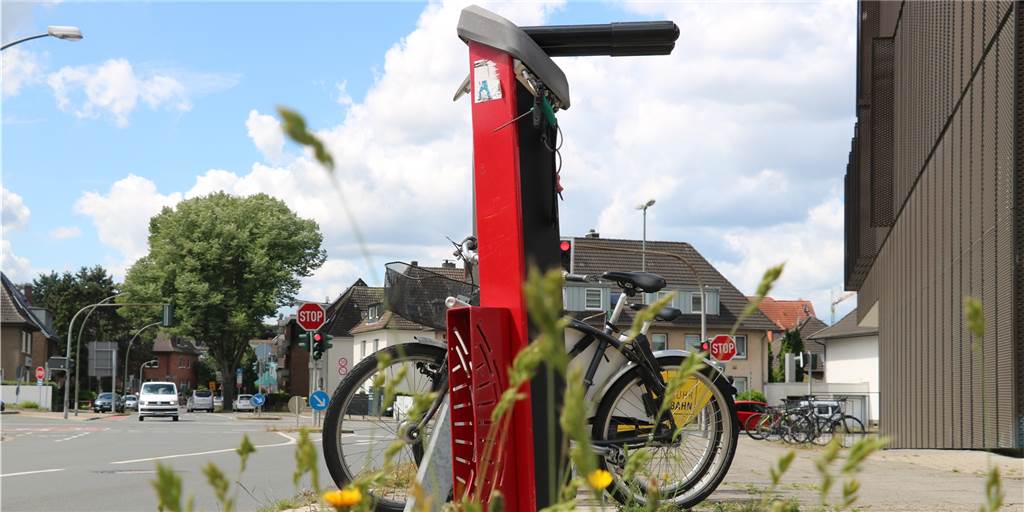 Grafenmühle bekommt erste Fahrradreparaturstation in Kirchhellen An der Hochschule in Bottrop gibt es bereits eine der Fahrradreparaturstationen