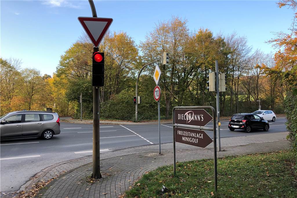 An dieser Kreuzung auf der Wittbräucker Straße ist der Unfall passiert.