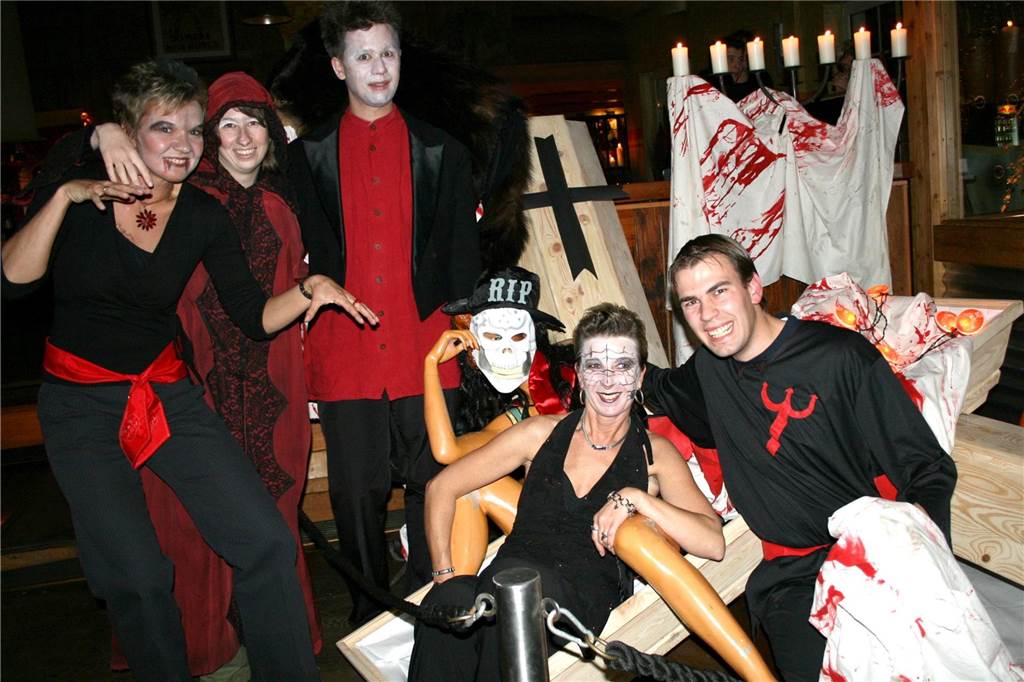 An Halloween verwandelte sich die bekannte Party-Location in schauriges Milieu. 