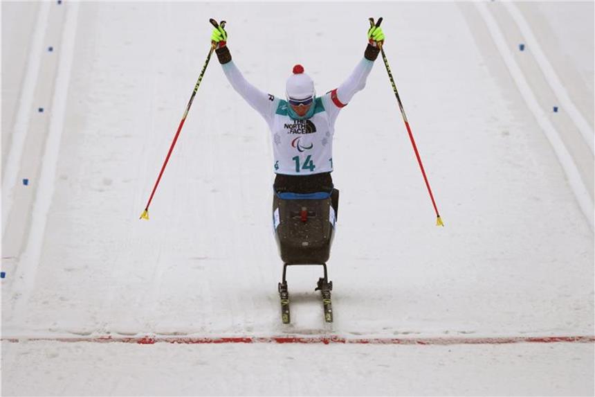 Gold im Biathlon: Eskau nun erfolgreichste Deutsche Andrea Eskau siegte im Biathlon über die 12,5-Kilometer-Distanz. Foto: Karl-Josef Hildenbrand