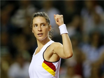 Andrea Petkovic bestreitet das Auftakteinzel im Fed Cup. Foto: Robert Ghement