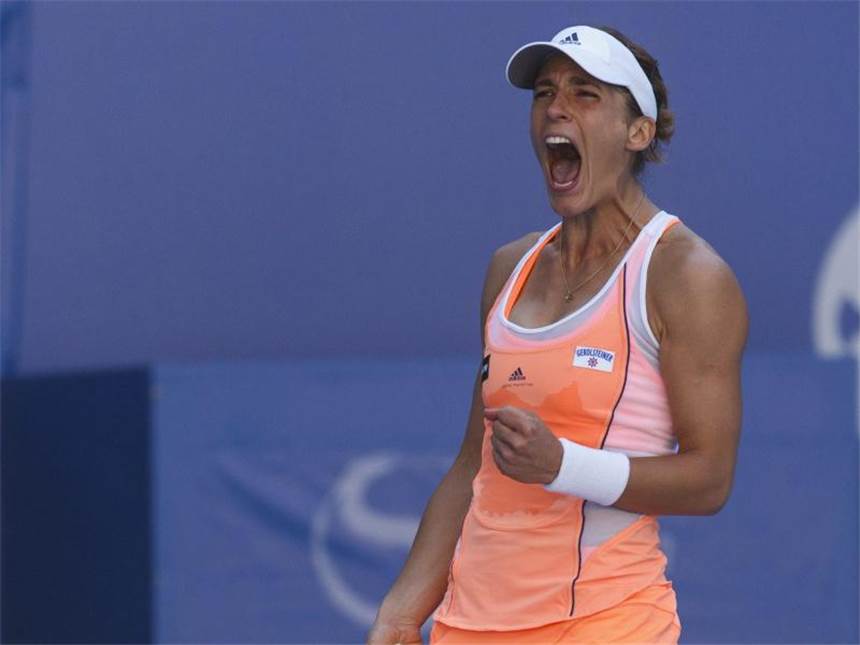 Petkovic bei Turnier in Peking im Achtelfinale Andrea Petkovic ist die dritte deutsche Spielerin im Achtelfinale. Foto: Adrian Bradshaw