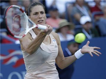 Andrea Petkovic trifft im Achtelfinale auf die Amerikanerin Madison Keys. Foto: Peter Foley