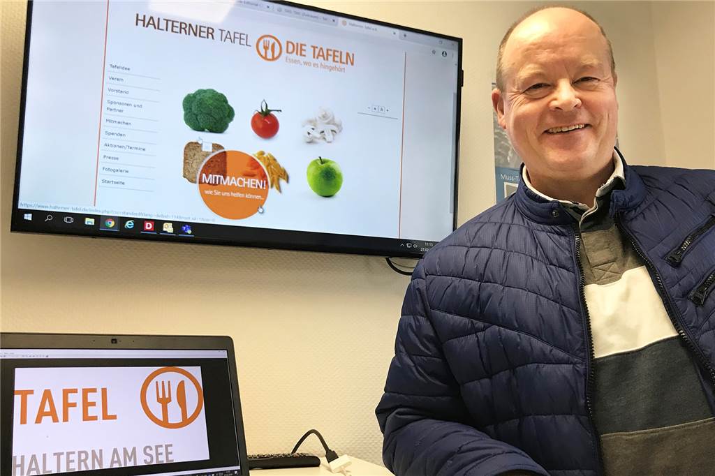 Betrieb der Halterner Tafel läuft weiter - aber mit neuen Auflagen Andreas Heitfeld ist erster Vorsitzender der Halterner Tafel.