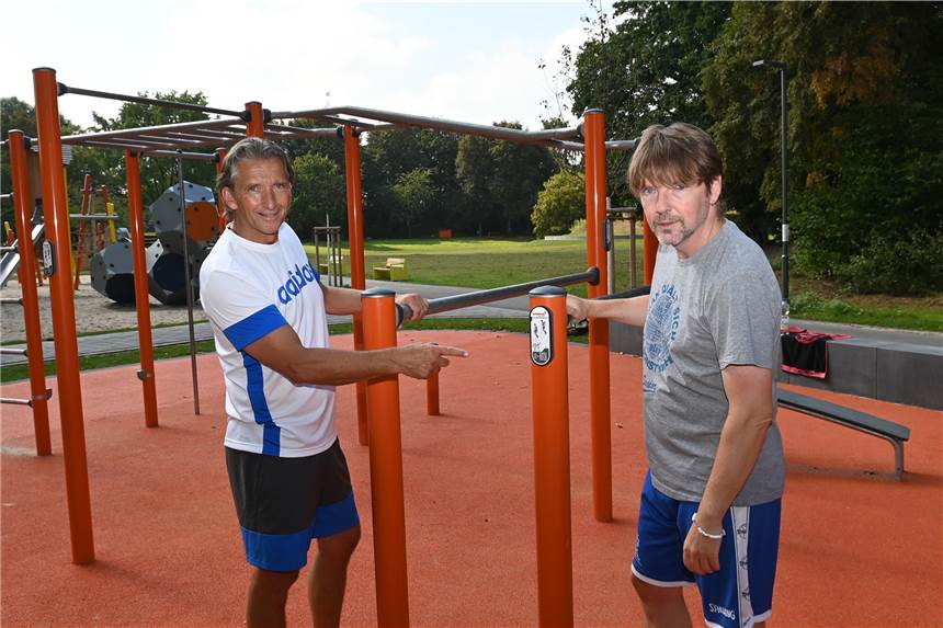 Der Redakteur an der Stange - Fit im Bürgerpark 7 Andreas Schilasky, Andreas Leistner