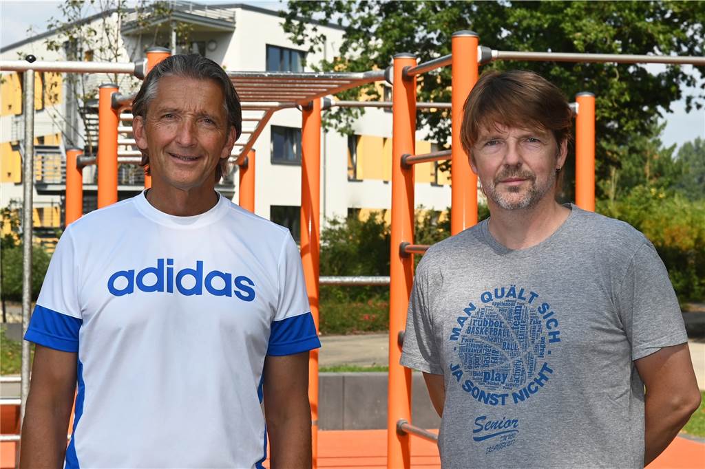 Griffkraft braucht man auch für die Bauchmuskeln Andreas Schilasky und Andreas Leistner
