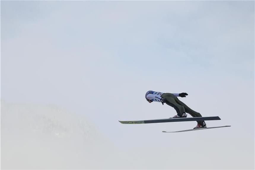 250 Meter weit in acht Sekunden: Wie läuft die Skiflug-WM? Andreas Wellinger rechnet sich bei der Skiflug-WM Chancen aus. Foto: Erwin Scheriau