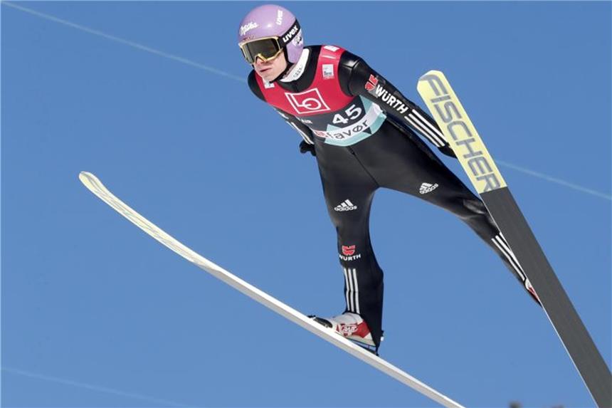 DSV-Springer beim Team-Weltcup nur Vierter - Norwegen siegt Andreas Wellinger und Co. wurden beim Team-Weltcup im Skifliegen in Vikersund nur Vierter. Foto: Terje Bendiksby