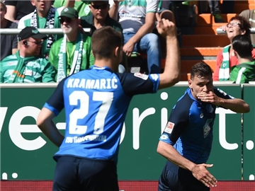 Andrej Kramaric (l.) traf gegen Werder Bremen doppelt. Foto: Carmen Jaspersen