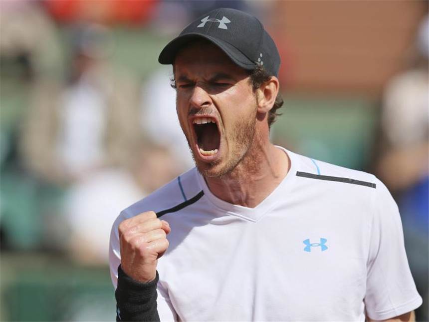 Wawrinka nach Sieg gegen Cilic im Halbfinale Andy Murray ballt nach einem Punktgewinn die Faust. Der Schotte kämpfte sich gegen Kei Nishikori ins Halbfinale. Foto: David Vincent