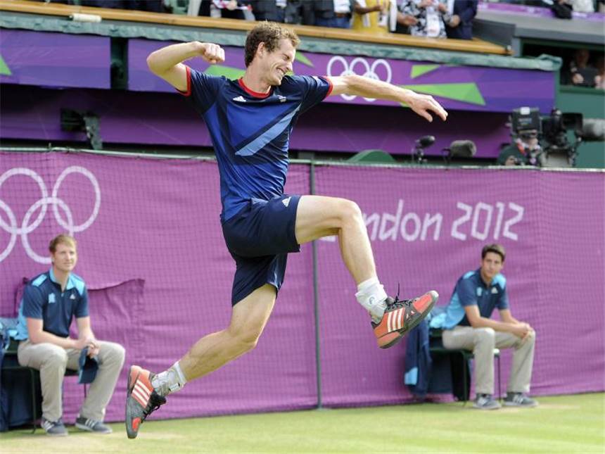 Bolt, Phelps, Williams: Wer wird der Spiele-Star? Andy Murray gewann bei den Spielen in London das Tennisturnier. Foto: Jean-Christophe Bott