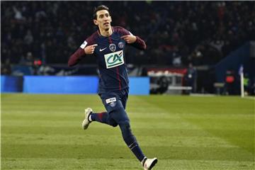 Angel Di Maria erzielte zwei Treffer für Paris St. Germain im Spiel gegen Olympique Marseille. Foto: Thibault Camus