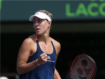 Angelique Kerber gewann in Runde zwei 6:1, 6:3 gegen Mandy Minella. Foto: Patrick Farrell