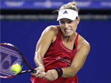 Angelique Kerber hat in Peking gegen Alizé Cornet aus Frankreich mit 4:6, 4:6 verloren. Foto: Shizuo Kambayashi