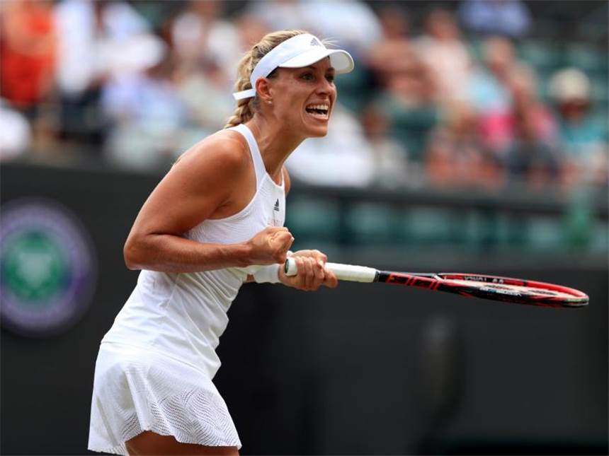 Zverev-Brüder in Wimbledon in Runde drei - Kerber weiter Angelique Kerber hat sich gegen Kirsten Flipkens aus Belgien durchgesetzt. Foto: Adam Davy