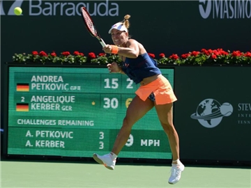 Angelique Kerber ließ Andrea Petkovic in Indian Wells keine Chance. Foto: Christopher Levy