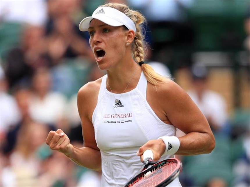 Kerber und Zverev in Wimbledon im Gleichschritt weiter Angelique Kerber setzte sich klar gegen die US-Qualifikantion Irina Falconi durch. Foto: Adam Dav