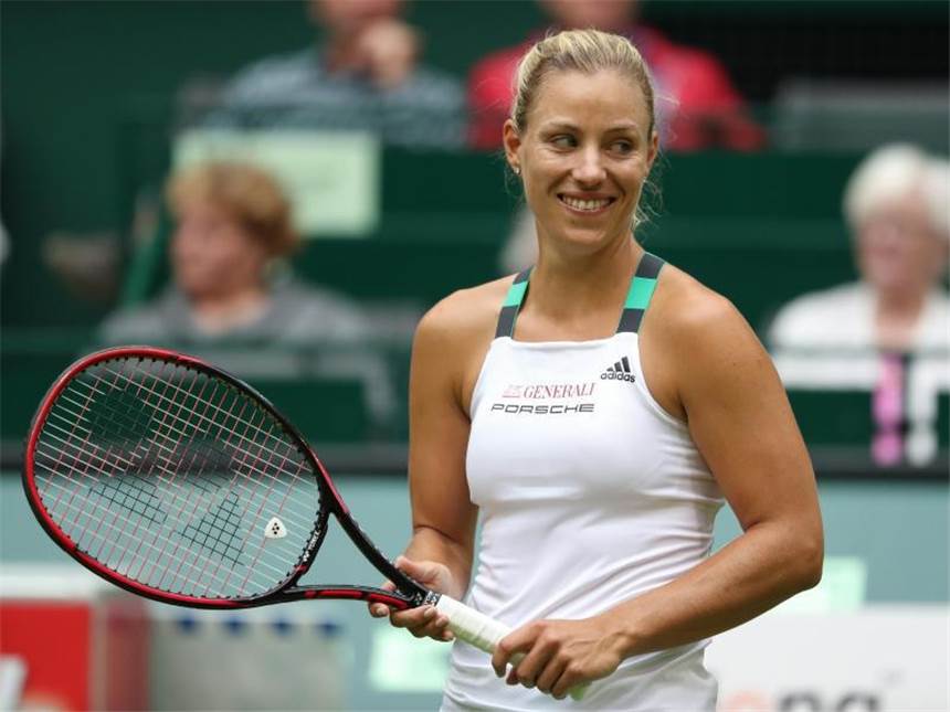 Gemischte Wimbledon-Lose für Kerber & Co. Angelique Kerber spielt in Wimbledon in Runde 1 gegen eine Qualifkantin. Foto: Friso Gentsch