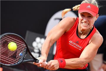 Angelique Kerber steht in Rom im Viertelfinale. Foto: Ettore Ferrari/ANSA/AP