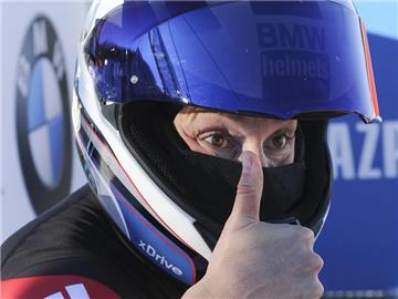 Anja Schneiderheinze hat sich im Zweierbob den deutschen Titel geholt. Foto: Mike Sturk