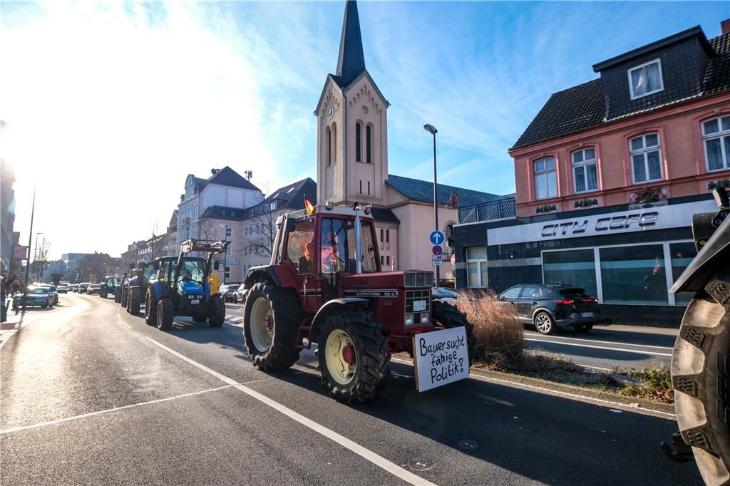 Bauerndemo am 8.1.2024 in Recklinghausen
