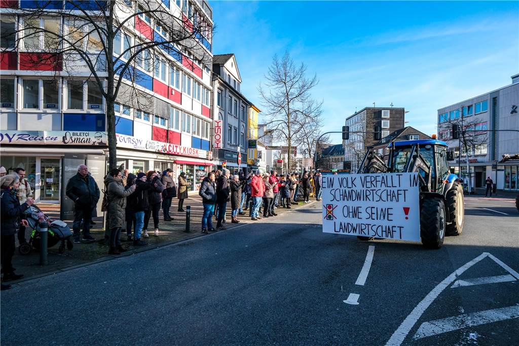 Bauerndemo am 8.1.2024 in Recklinghausen