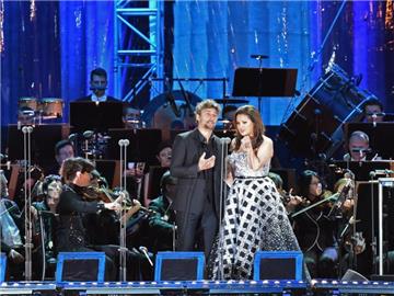 Anna Netrebko und Jonas Kaufmann begeistern ihr Publikum. Foto: Stefan Puchner