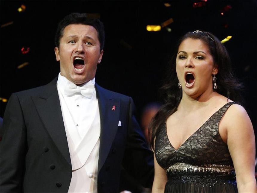 Anna Netrebko gibt Wagner-Rollendebüt Anna Netrebko und Piotr Beczala 2013 in Wien. Foto: Georg Hochmuth