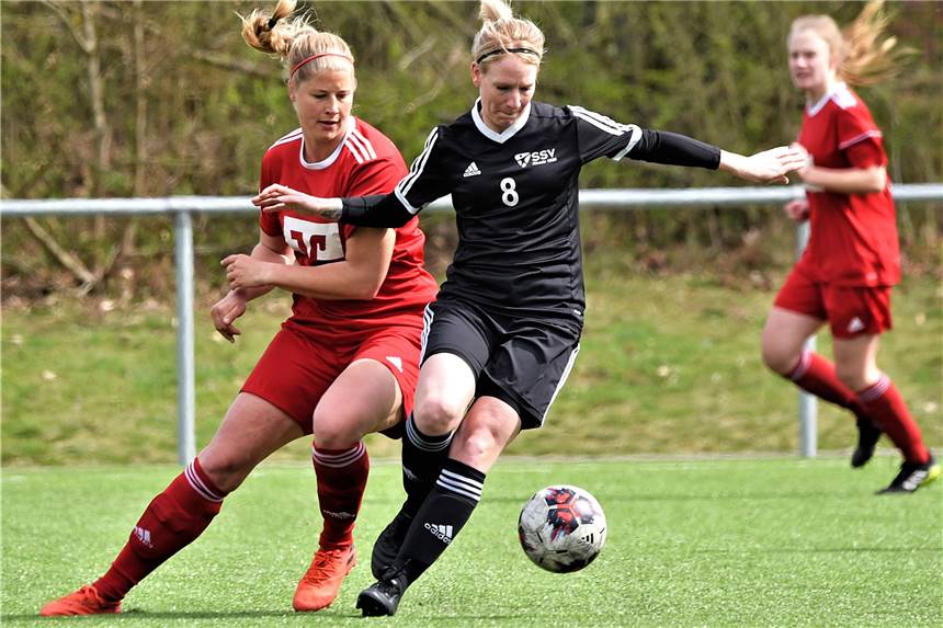 SSV Rhade verpasst im Elfmeterschießen das Finale Anne Storks vom SSV Rhade im Spiel gegen Hauenhorst