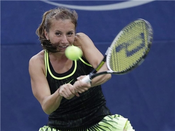 Annika Beck hat in St. Petersburg den Einzug ins Viertelfinale verpasst. Foto: Peter Foley