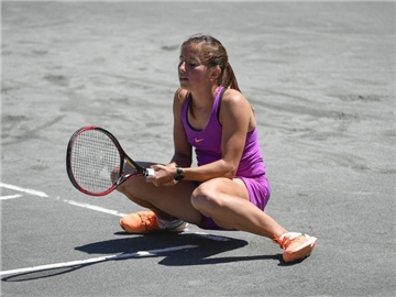 Annika Beck ist in Charleston aus dem Rennen. Foto: Leslie Billman
