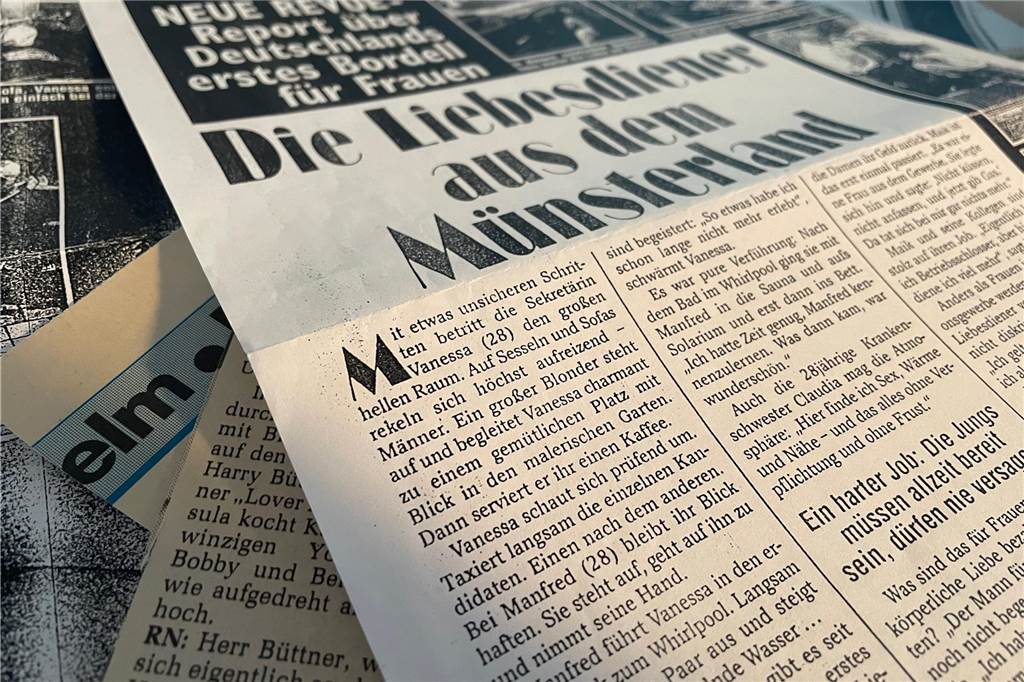 Gab es in Selm ein Bordell für Frauen? Rummel um Medienberichte aus 1994 Anschaulich wird in einem Artikel in der Neuen Revue aus dem Jahr 1994 das angebliche Geschehen in dem Bordell beschrieben.