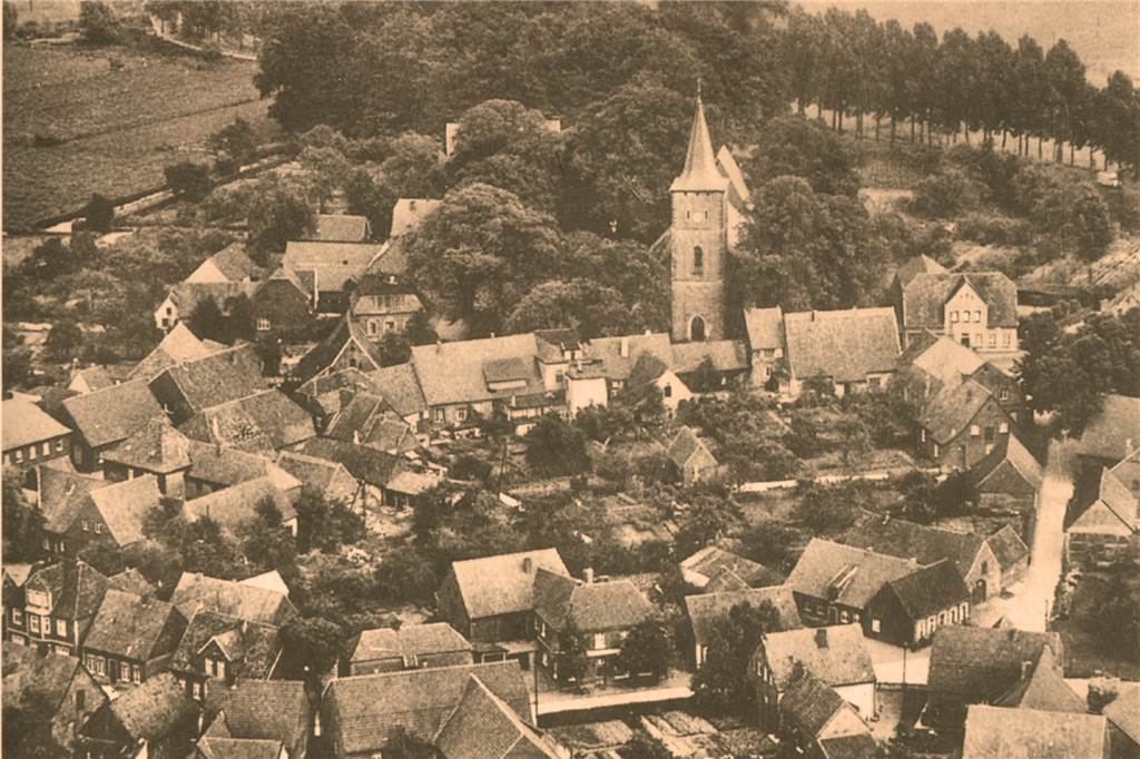 Ansicht der Gemeinde in den 1950er Jahren