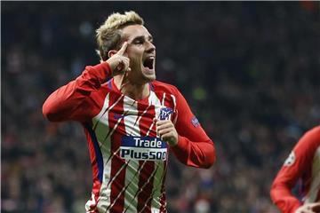 Antoine Griezmann hat für Atletico Madrid den Treffer zum 5:1-Sieg bei Lokomotive Moskau erzielt. Foto: Francisco Seco/AP