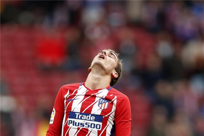 Atlético Madrid im spanischen Pokal ausgeschieden Antoine Griezmann ist mit Atlético Madrid im Viertelfinale des spanischen Pokals gegen den FC Sevilla ausgeschieden. Foto: Francisco Seco
