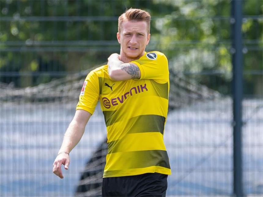 Keine Komplikationen bei Reha-Maßnahmen von Reus Arbeitet eifrig an seinem Comeback: Dortmunds Marco Reus. Foto: Guido Kirchner