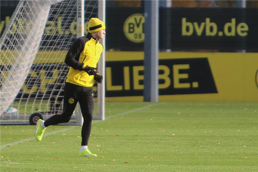 Intensive Vorbereitung auf Stuttgart - Reus im Lauftraining Arbeitet intensiv an seinem Comeback: Marco Reus.