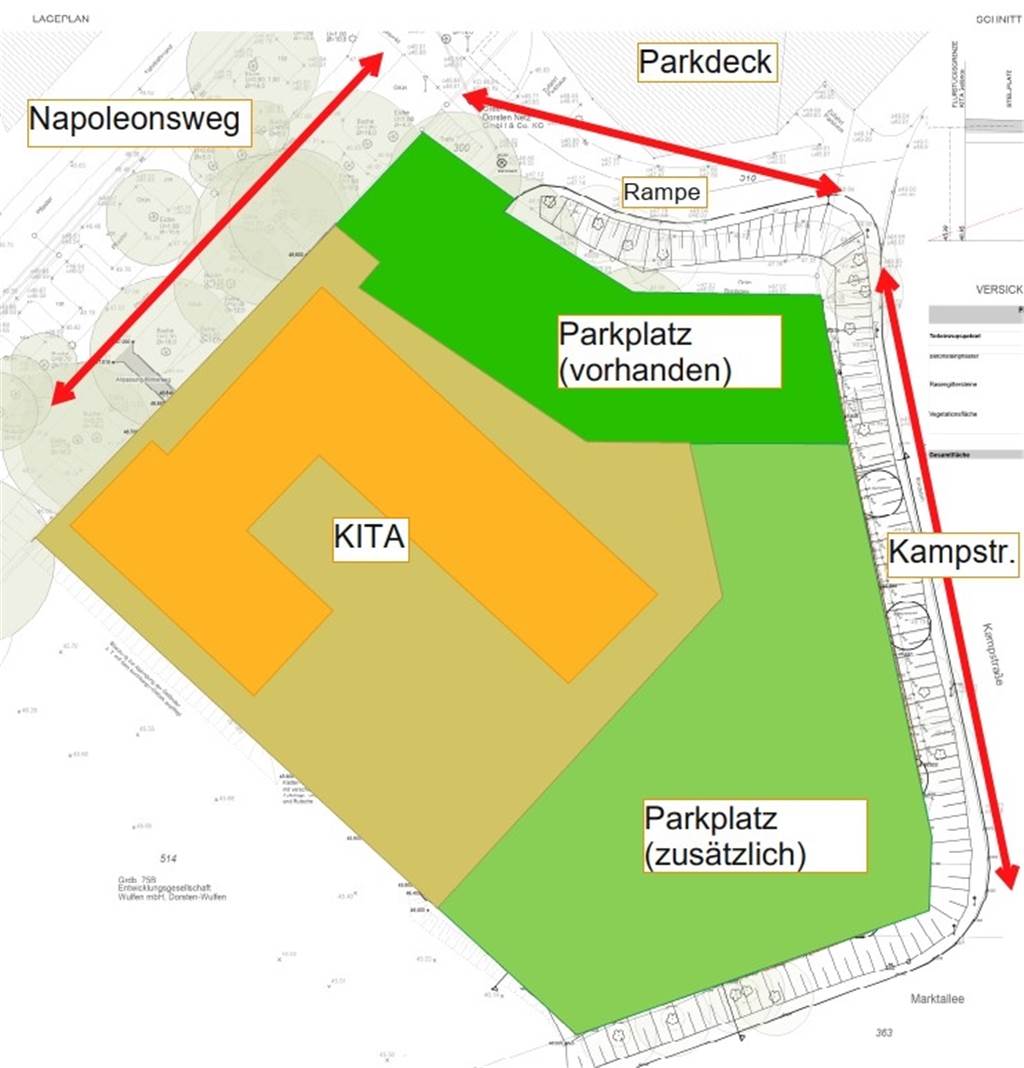 In schlechtem Zustand: Stadt Dorsten will Parkdeck abreißen lassen Arbeitsplan des neuen Parkraumkonzepts, Details können sich darin laut Stadt noch ändern.