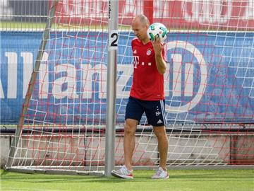 Arjen Robben trainiert beim FC Bayern wieder mit der Mannschaft. Foto: Matthias Balk