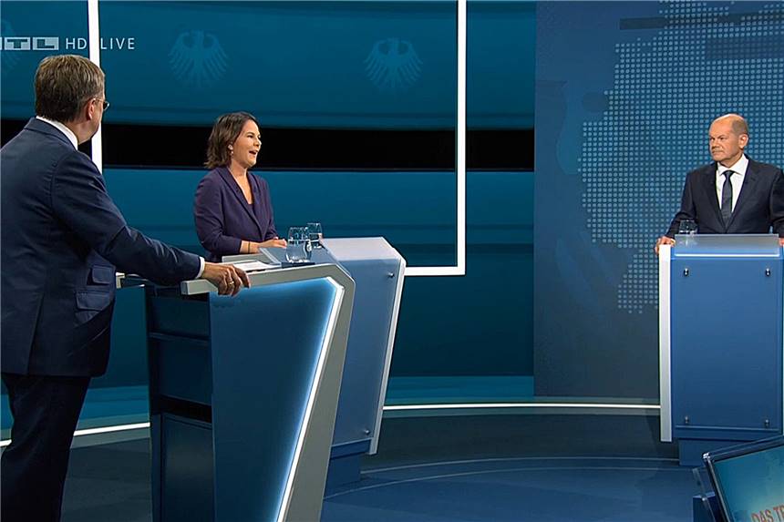 TV-Triell mit Laschet, Scholz und Baerbock: „Letzte Chance für einen Stimmungsumschwung“ Armin Laschet, Annalena Baerbock und Olaf Scholz treten erneut gegeneinander an. Das zweite TV-Triell zeigen ARD und ZDF.