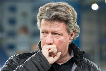 Arminia Bielefelds Zweitligatrainer Jeff Saibene. Foto: Guido Kirchner/Archiv