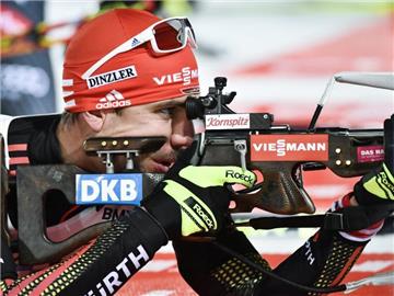 Arnd Peiffer nimmt die Scheibe ins Visier. Foto: Robert Henriksson